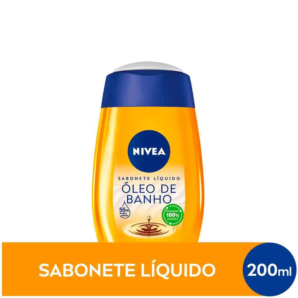 Sabonete Líquido Corporal Nivea Óleo de Banho 200ml