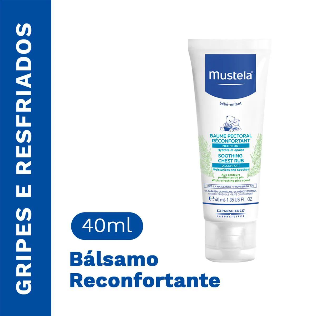 Bálsamo Reconfortante Mustela para Massagem Peitoral em Bebês com 40ml