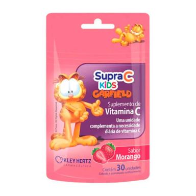 Supra C Kids Sabor Morango com 30 Unidades
