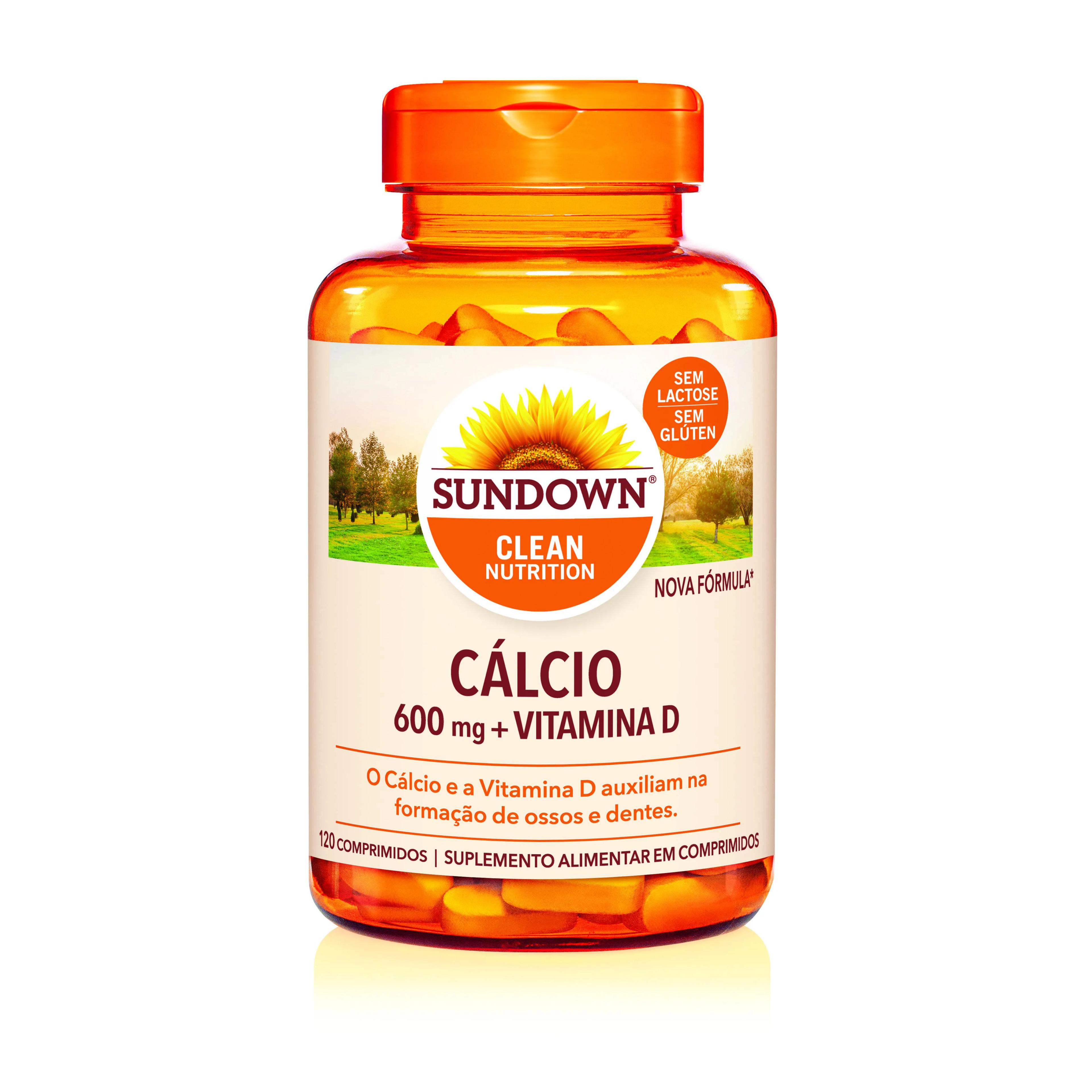 Cálcio 600mg + Vitamina D Sundown 120 comprimidos