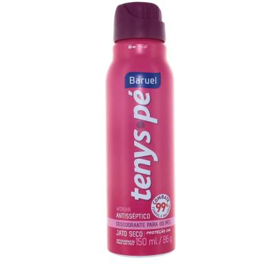 Desodorante para os pés Tenys Pé Feminino Jato Seco com 150ml