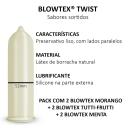 Camisinha Blowtex Twist com 6 unidades