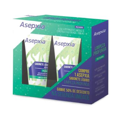 Kit Sabonete Líquido Asepxia Limpeza Profunda com 2 unidades