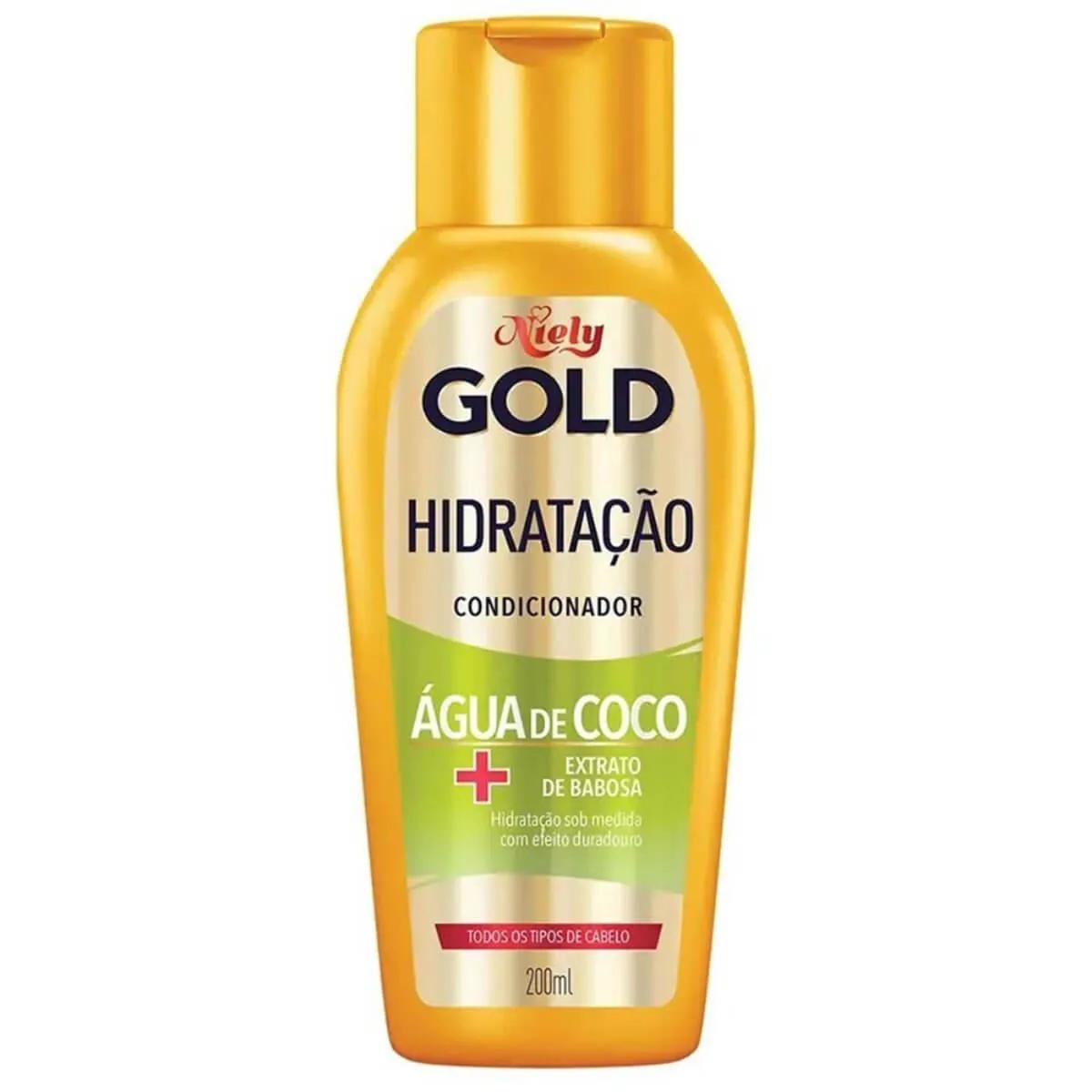 Condicionador Niely Gold Hidratação Água de Coco com 200ml