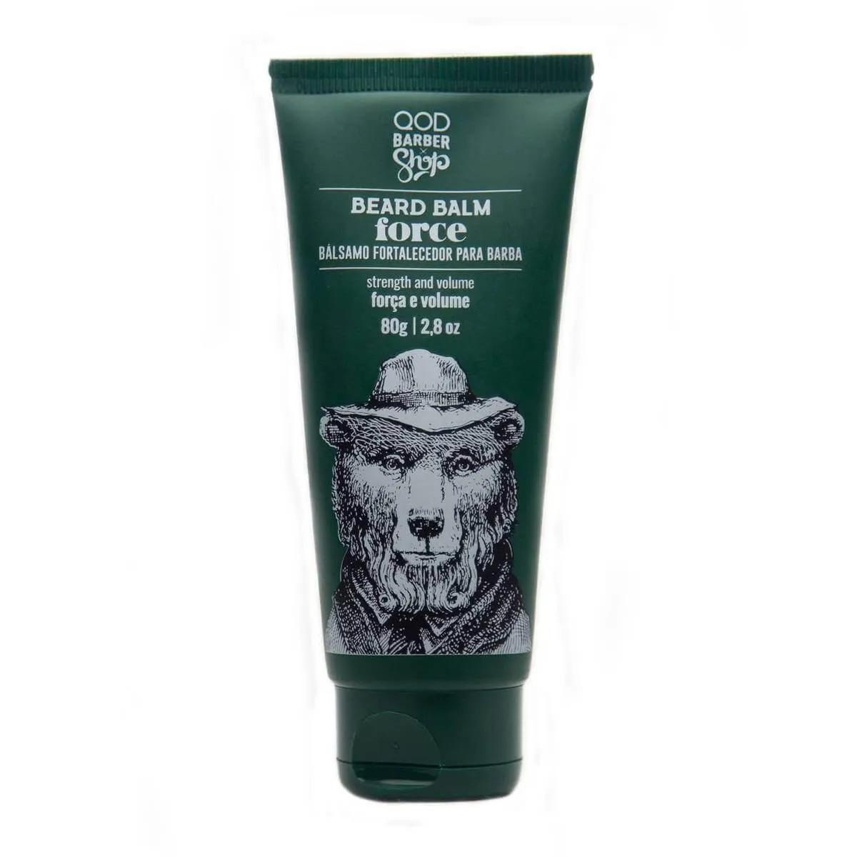 Bálsamo Fortalecedor para Barba QOD Barber Shop Força e Volume com 80g