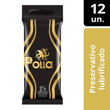 Camisinha Olla Lubrificado com 12 unidades