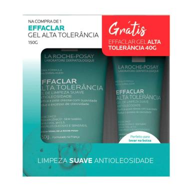 Kit Gel de Limpeza Facial Effaclar Alta Tolerância Antioleosidade com 150g + 40g