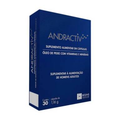 Suplemento Alimentar Andractiv Besins Healthcare com 30 cápsulas