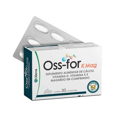 Suplemento Vitamínico e Mineral Oss-for K Mag com 30 comprimidos