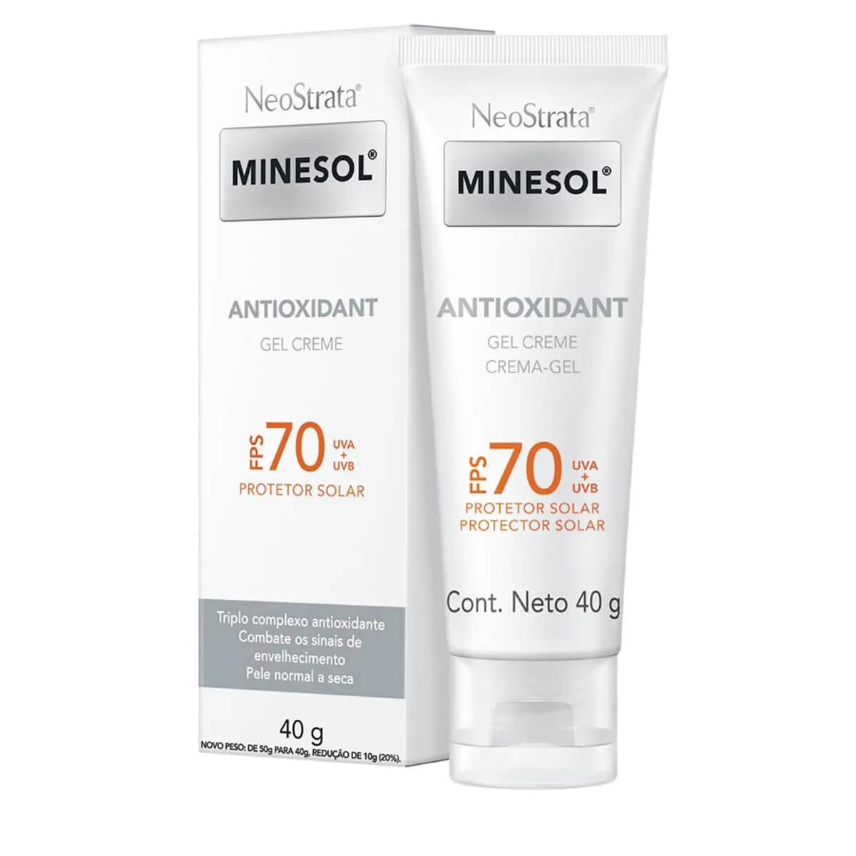 Protetor Solar Facial Neostrata Minesol Antioxidant FPS70 40g