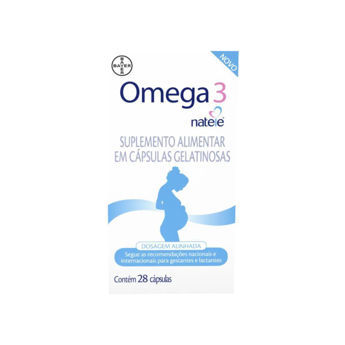 Suplemento Alimentar Ômega 3 Natele com 28 cápsulas