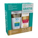 Kit Protetor Solar L'Oréal Solar Expertise com 1 Protetor Facial Antirrugas FPS 30 de 25g + 1 Protetor Corporal Protect 4 FPS 30 de 120ml