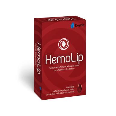 Suplemento Alimentar à base de Ferro HemoLip com 30 cápsulas