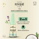 Base e Cobertura Risqué Care Fosca Efeito Matte 8ml