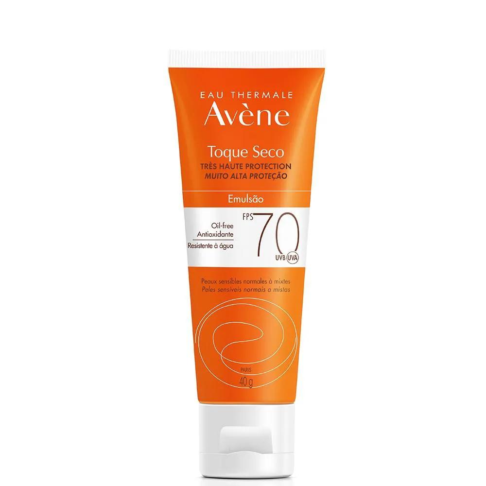 Protetor Solar Emulsão Avène Toque Seco Oil-Free FPS 70 com 40g