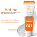 Protetor Solar Facial Sem Cor Actine FPS 60 com 40g