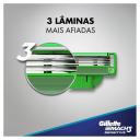 Barbeador Gillette Mach3 Sensitive Acqua Grip 1 aparelho + 2 cargas