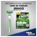 Kit Aparelho de Barbear Gillette Mach3 Acqua-Grip Sensitive com 1 unidade + 3 cartuchos + 1 Gel de Barbear com 72ml