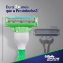 Kit Aparelho de Barbear Gillette Mach3 Acqua-Grip Sensitive com 1 unidade + 3 cartuchos + 1 Gel de Barbear com 72ml