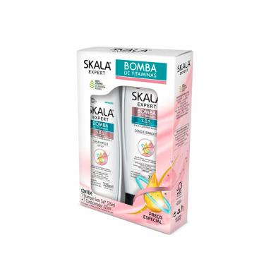 Kit Skala Bomba de Vitaminas S.O.S Shampoo + Condicionador com 325ml cada