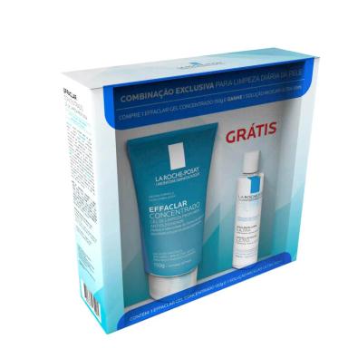 Kit La Roche-Posay Gel de Limpeza Effaclar Concentrado com 150g + Solução Micelar Ultra com 50ml