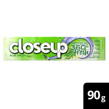Pasta de Dente em Gel Closeup Proteção 360º Fresh Aloe Fresh com 90g