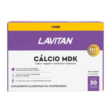 Lavitan Cálcio MDK Suplemento Alimentar com 30 comprimidos