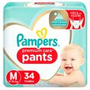 Fralda Pampers Premium Care Pants M - 34 Unidades