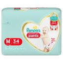 Fralda Pampers Premium Care Pants M - 34 Unidades