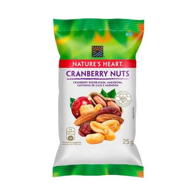 Snack Nature's Heart Cranberry Nuts 25g