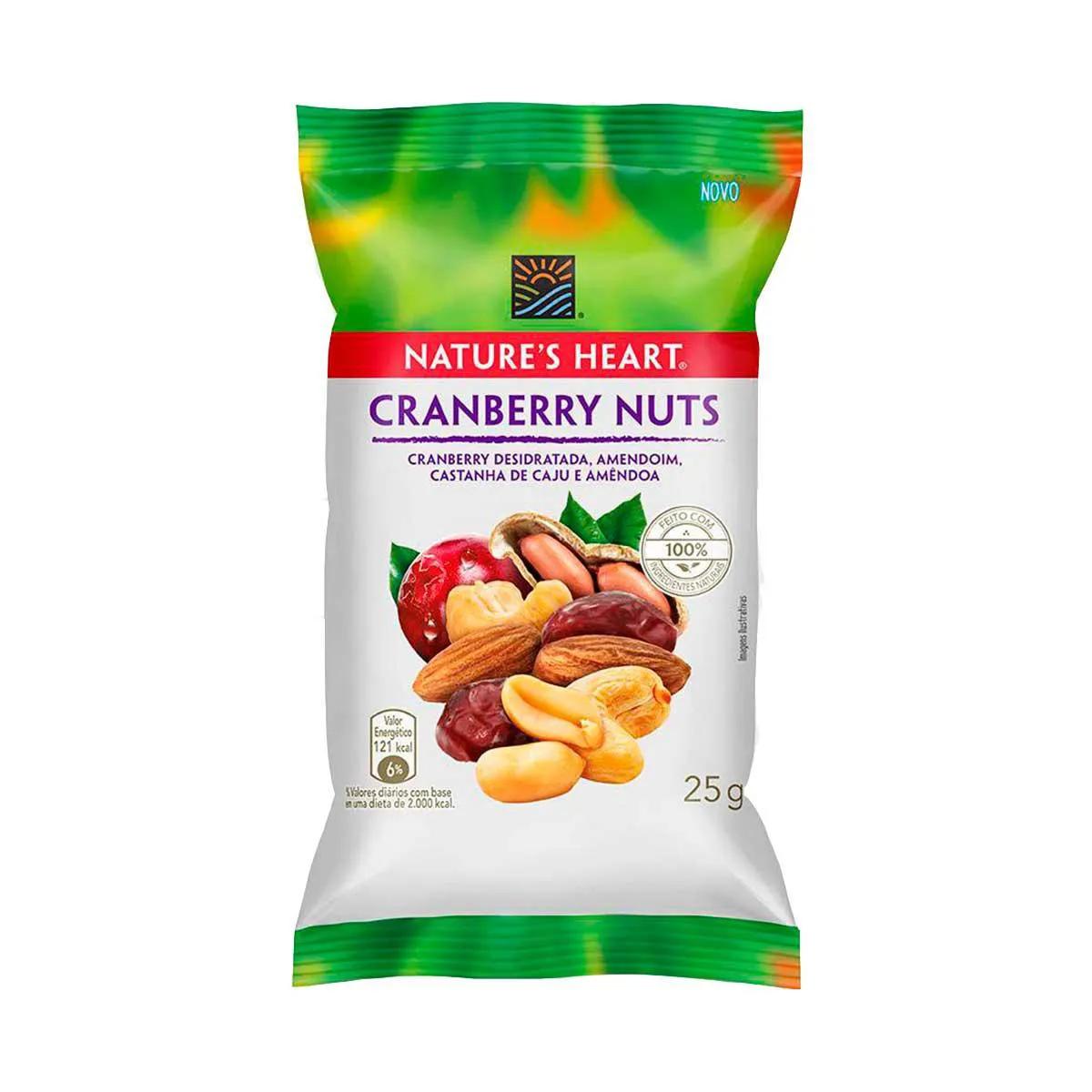 Snack Nature's Heart Cranberry Nuts 25g