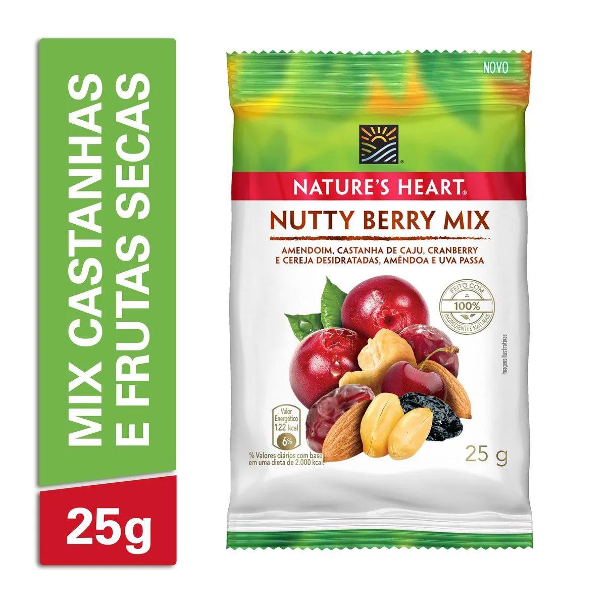 Snack Nature's Heart Nutty Berry Mix 25g