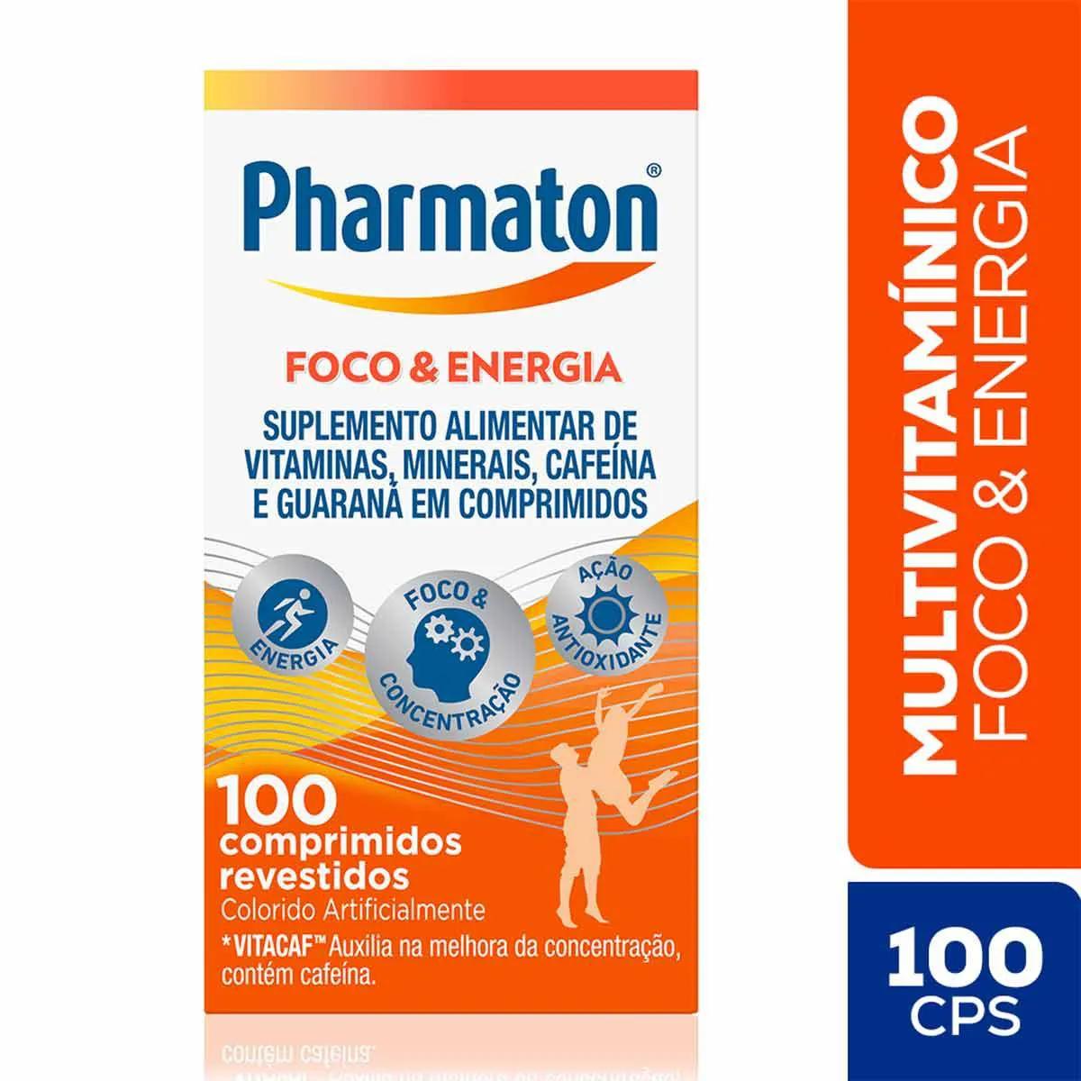 Multivitamínico Pharmaton Foco & Energia com 100 comprimidos