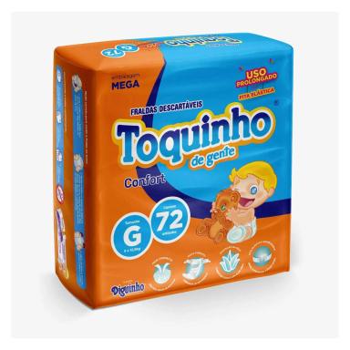 Fralda Toquinho de Gente Confort G 72 Unidades