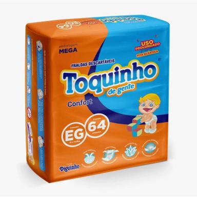 Fralda Toquinho de Gente Confort EG 64 Unidades