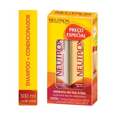 Kit Neutrox Clássico Shampoo com 300ml + Condicionador com 300ml
