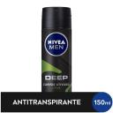Desodorante Aerosol Nivea Men Cartão Ativado Deep Citrus com 150ml
