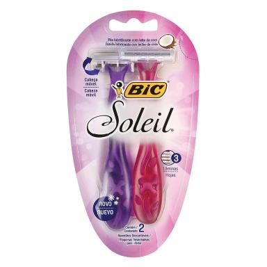 Depilador Descartável Bic Soleil com 2 unidades