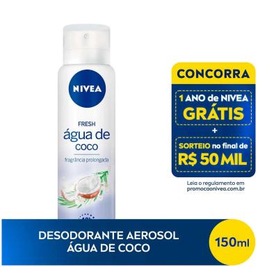 Desodorante Aerosol Nivea Fresh Água de Coco 150ml