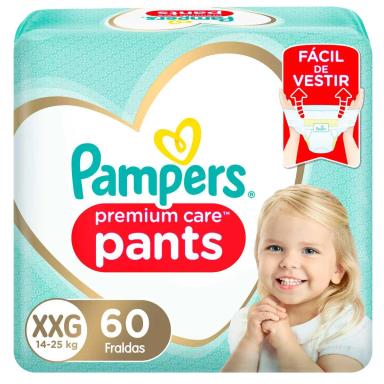 Fralda Pampers Premium Care Pants XXG - 60 Unidades