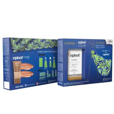 Protetor Solar Facial Episol Color Pele Morena FPS 70 com 40g