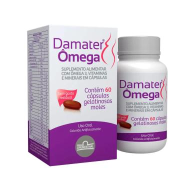 Suplemento Alimentar Damater Ômega 60 cápsulas