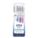 Escova de Dente Oral-B 3D Whitening Therapy Extra Macia Ultrafino Polidor com 3 Unidades