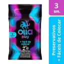 Camisinha Olla Play Mais Fácil de Colocar com 3 unidades