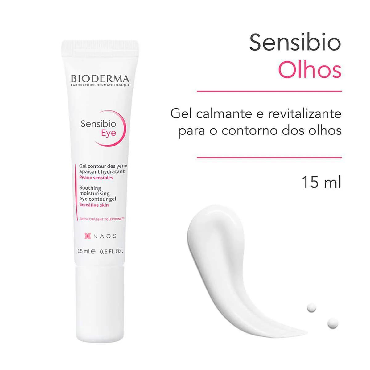 Gel Calmante e Revitalizante Bioderma Sensibio Olhos com 15ml