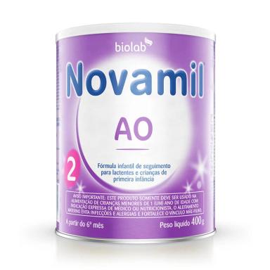 Fórmula Infantil Novamil AO 2 Biolab com 400g