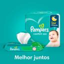 Lenço Umedecido Pampers Aroma de Aloe Vera com 48 unidades