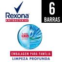 Kit Sabonete em Barra Rexona Antibacterial Limpeza Profunda com 6 unidades de 84g cada