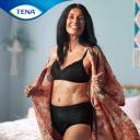 Roupa Íntima Feminina Tena Pants Discreet Black G/EG 8 unidades