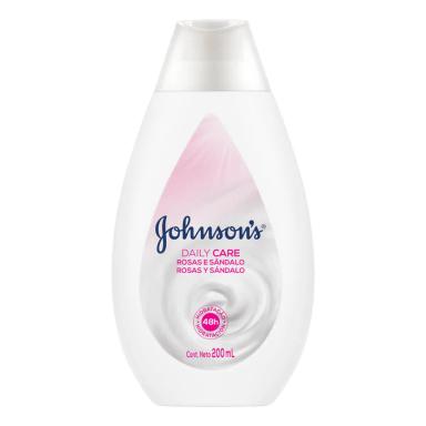Loção Hidratante Corporal Johnson's Daily Care Rosas e Sândalo com 200ml